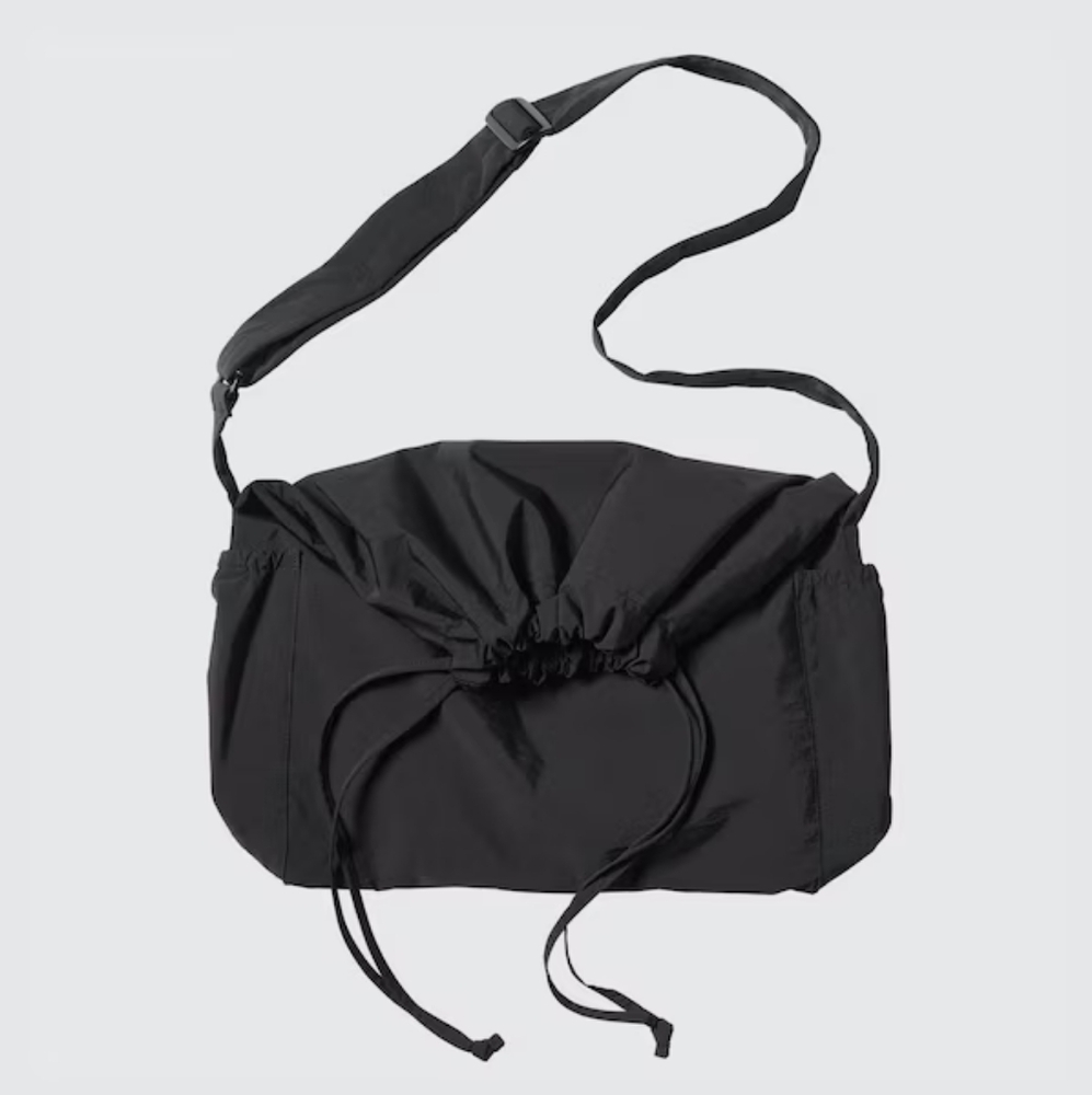 Uniqlo drawstring crossbody bag